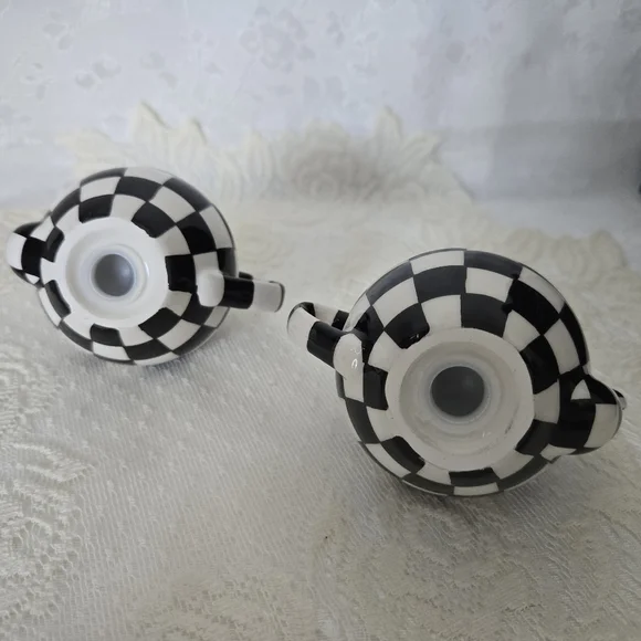 MacKenzie-Childs Courtly Check Salt & Pepper Shakers - Picture 11 of 11